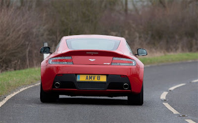 aston martin 2012 v8 vantage rear view