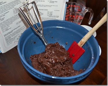 chocolate cheater cookies 008