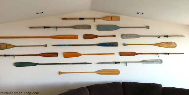 Beachy Oar Wall. Perfect for a large wall.