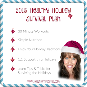 2015 Healthy Holiday Survival Plan, Julie Little Fitness, www.HealthyFitFocused.com 