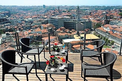 Oporto en tres días: Terraza Hotel Dom Henrique