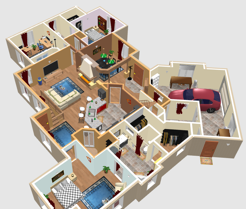 Architect Interior Design  2D 3D  Home  Builder Computer  