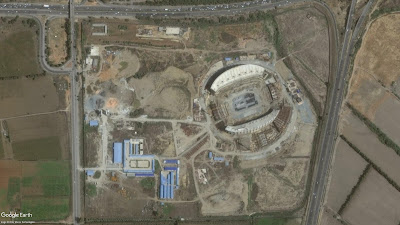 Construction de la structure du stade de Baraki - Alger