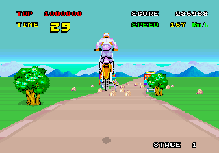 Jogo de corrida Enduro Racer ROM para Arcade