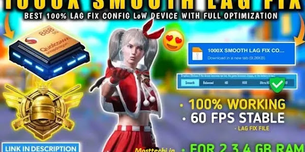 Bgmi 3.7 lag fix hack config file | Bgmi lag Fix Mod Apk download Link 32bit & 64bit (2gb/3gb/4gb ram) - 2025