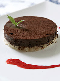 Tarta De Mousse De Chocolate Amargo Y Frambuesas