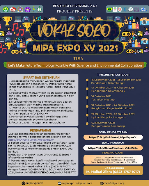 MIPA EXPO XV Universitas Riau 2021