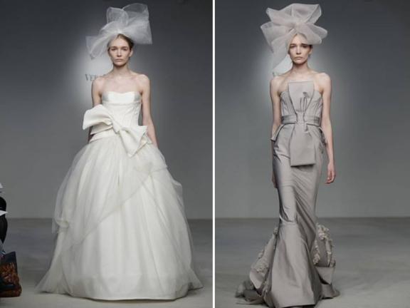 Because Vera Wang's Spring 2012 bridal collection has arrived