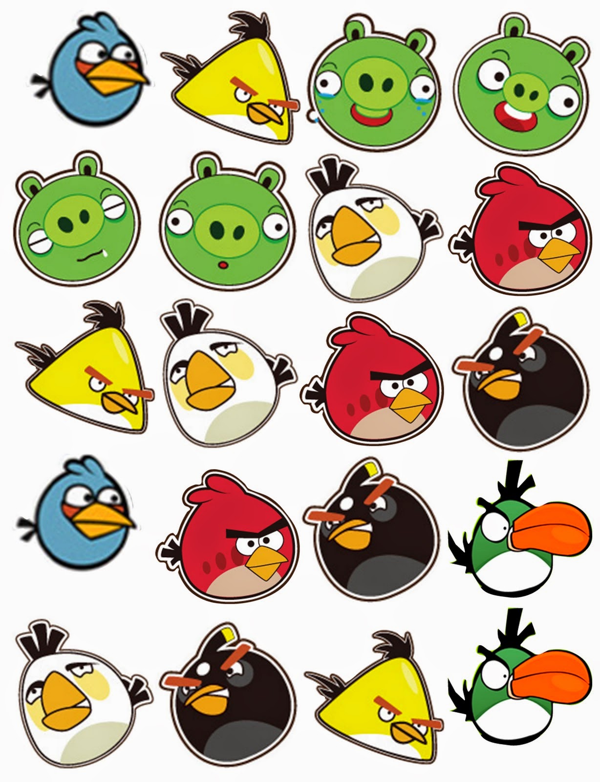 Template Angry Bird new