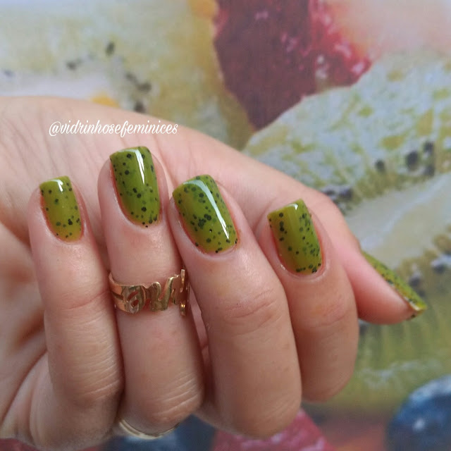 esmalte kiwi avon color trend efeito pontilhado 