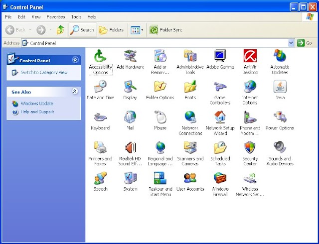 ஒருங்குறி அமைப்பு-Unicode Setting(Windows XP)