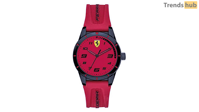 Ferrari Kids RedRev Silicone Watch