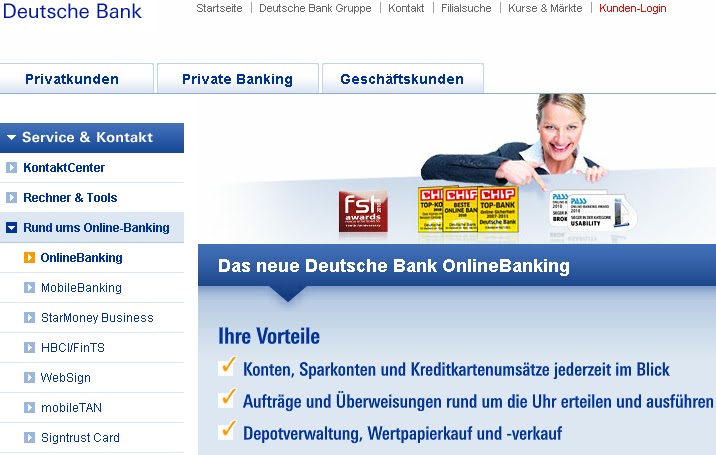 Deutsche Bank Online Banking Beantragen / offnungszeiten