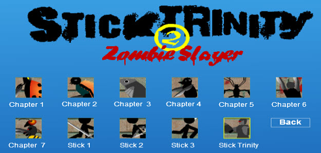 Flash Game, Stick Trinity 2 Zombie Slayer