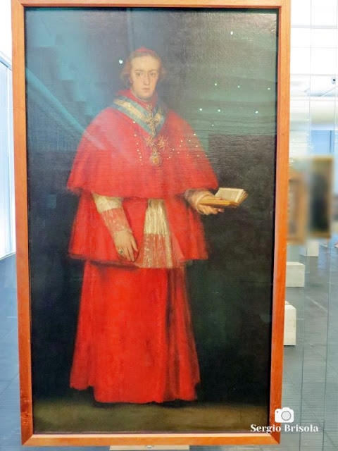 Vista ampla da Obra Retrato do Cardeal don Luis Maria de Borbon y Vallabriga no MASP