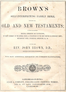 Title Page from Brown's Self-Interpreting Family Bible