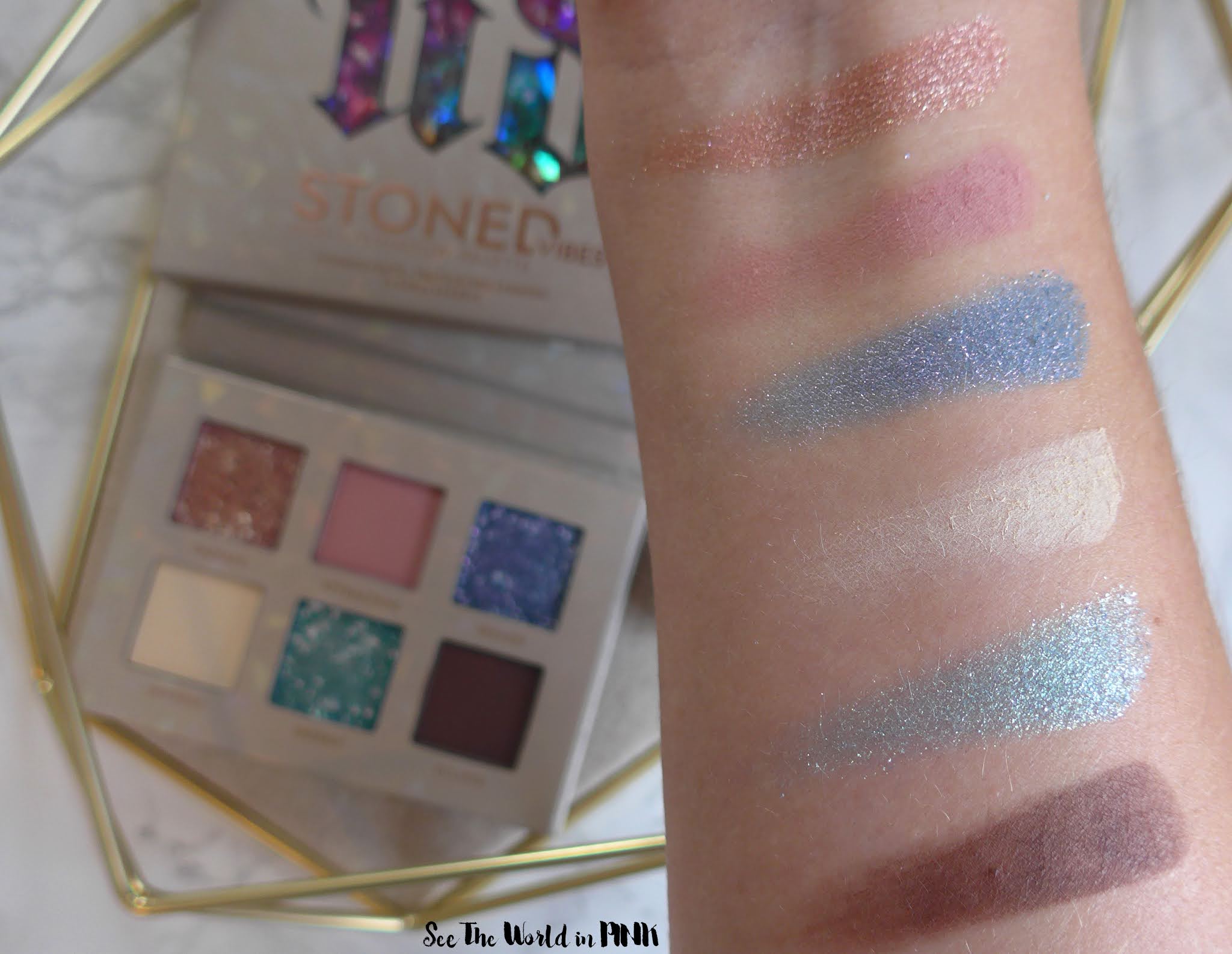 Urban Decay Stoned Vibes Mini Eyeshadow Palette - Swatches, Look and Thoughts