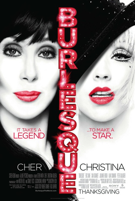 My friend Anneke and I went to see Burlesque, starring Cher and Christina 