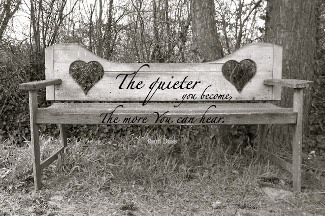 The quieter you become, The more you can hear. - Dam Rass