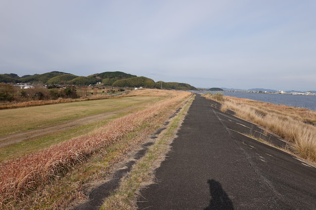 島根県安来市島田町 中海 護岸遊歩道