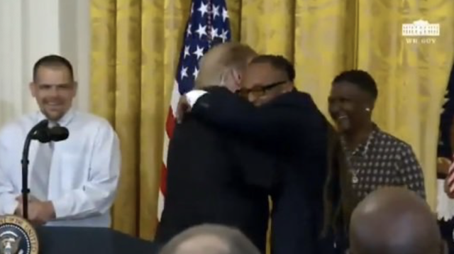 AMAZING MOMENT Ignored by Media: Ex-Felon Gregory Allen Praises Trump, Thanks Him for First Step Act, Gives Him Bear Hug in White House (VIDEO