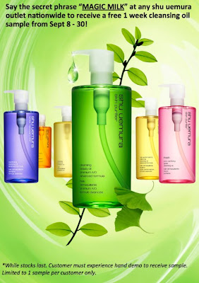 Shu Uemura Malaysia: FREE Shu Uemura Cleansing Oil Sample