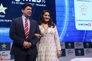 Madhuri Dixit Nene in designer Anarkali Dress at FICCI Awards 2017 013.JPG