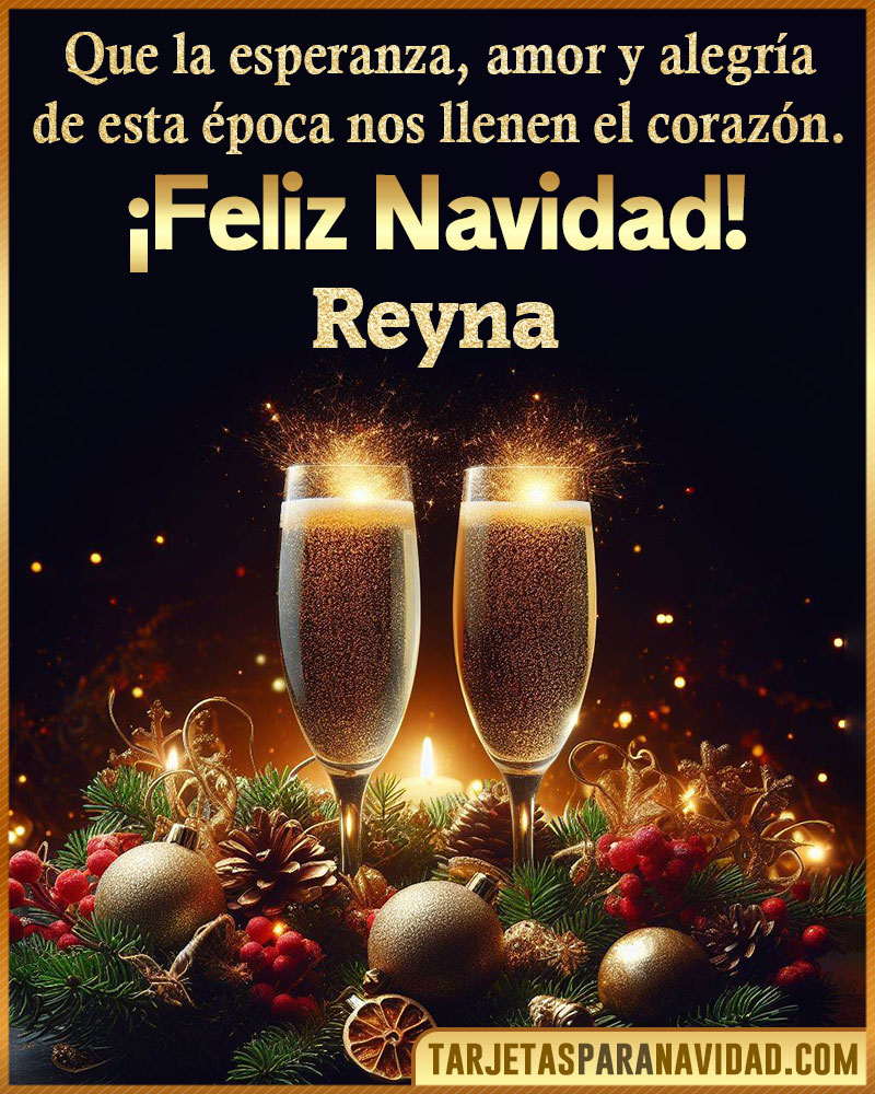 Tarjetitas de navidad para Reyna