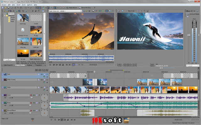 Sony Vegas Movie Studio video editing software free download setup