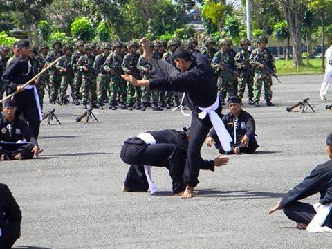  Foto Psht  Latihan Bersama TNI Forum SH Terate Pencak 