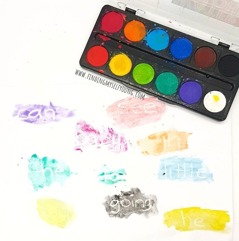 Set of colorful wax crayons.Color name and vocabulary for learning