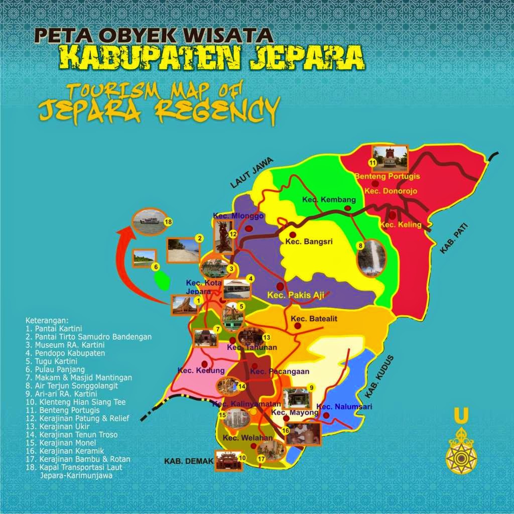 tourist map kabupaten jepara