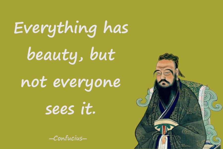 Everything has beauty, but not everyone sees it.―Confucius