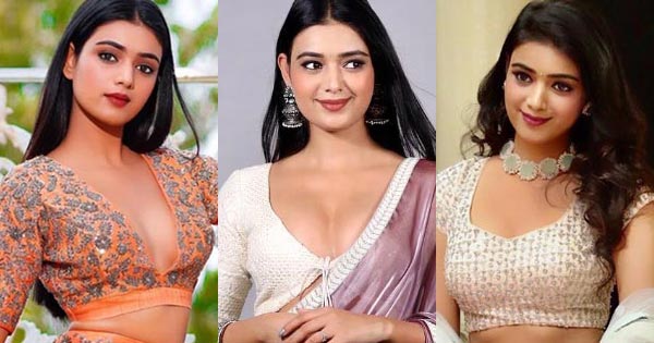 Neha Solanki saree hot actress titli game on