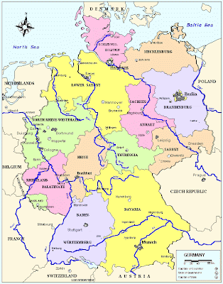 Provinz-Karte von Deutschland