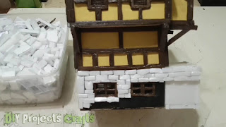 How to Build Miniature Medieval House Village Inn