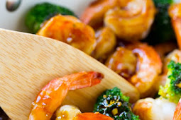 HONEY GARLIC SHRIMP STIR FRY