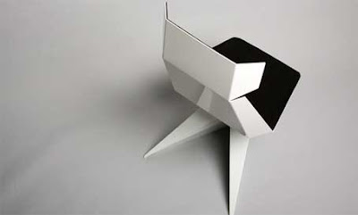 The Unique Sculpturally Beautiful Furniture Origami Chair