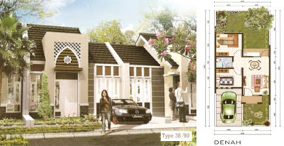  Denah Rumah Type 38  90 Desain Denah  Rumah  Terbaru 