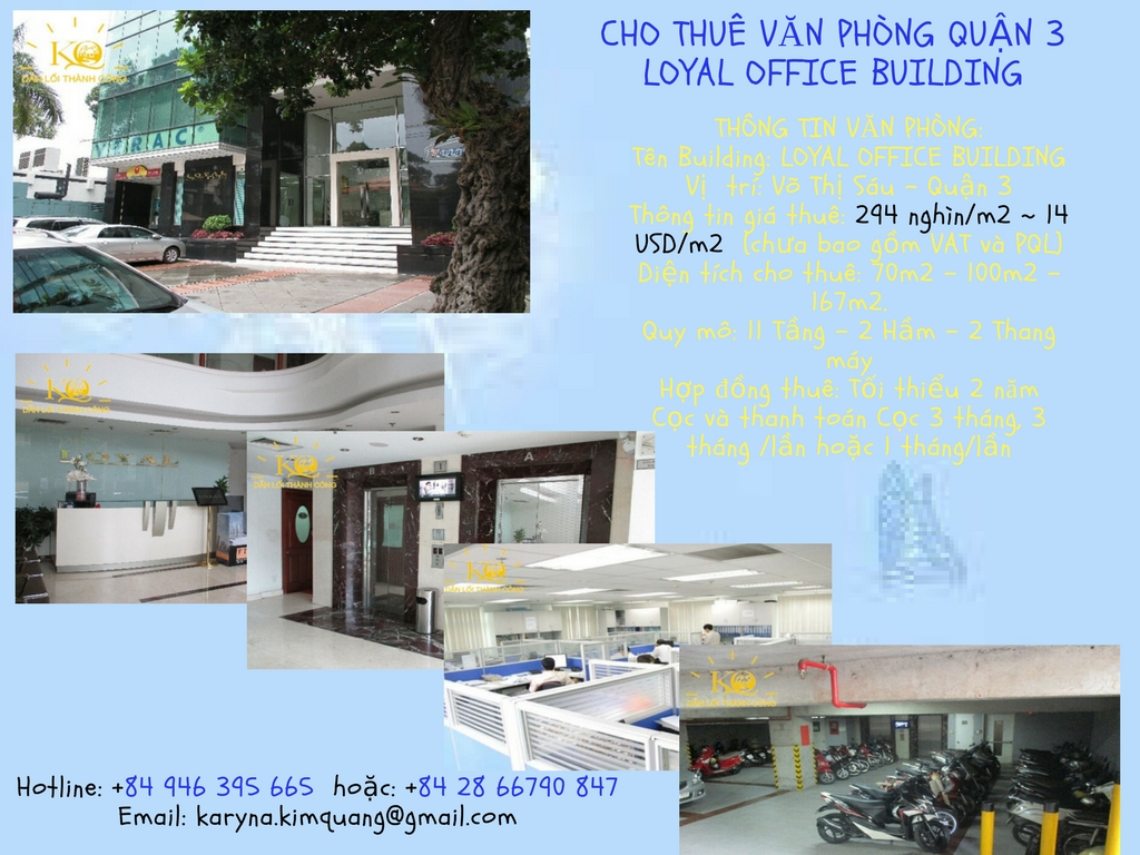 Cho thuê văn phòng quận 3 Loyal Office Building