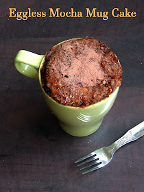 Eggless Butterless Mocha Mug Cake