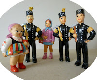 celuloidowe figurki lata 50., 60.    celluloid toys '50s, '60s