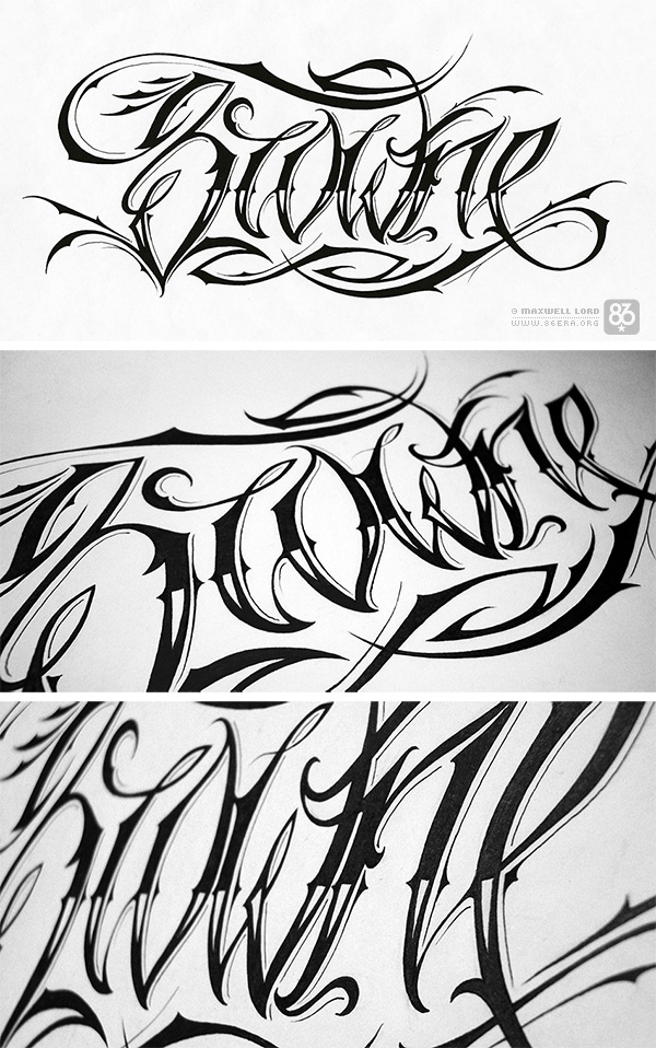 Tattoo Script Lettering Fonts