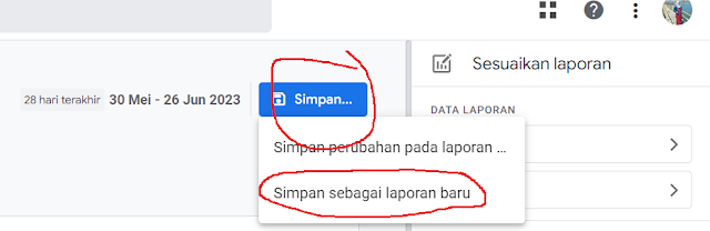 simpan laporan baru cek PV