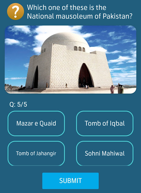 Which one of these is the National mausoleum of Pakistan?