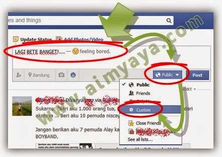 Update status facebook bukan barang gres Cara Update Status Hanya Untuk Orang Tertentu di Facebook