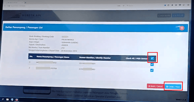 Cara Self Check-in Tiket Kereta Api Jarak Jauh