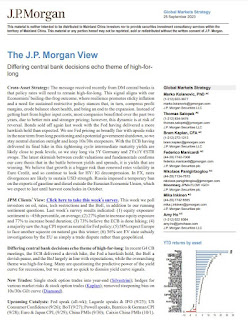 The JP Morgan View: Differing central bank decisions echo theme of high-for-long