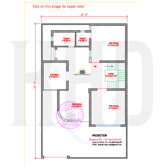 Unique house ground floor plan