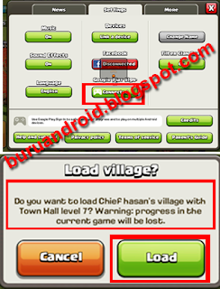 setting coc transfer akun